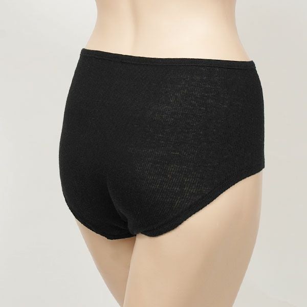 オーガニックコットン ハイライズショーツ ブラック M～L