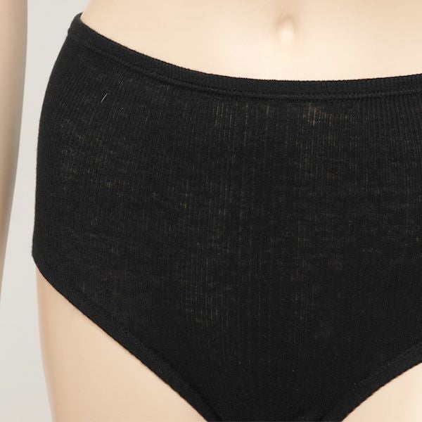 オーガニックコットン ハイライズショーツ ブラック M～L