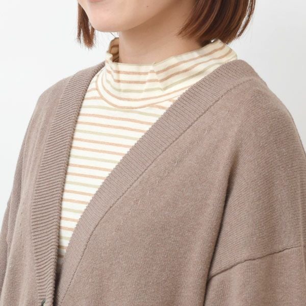 オーガニックコットン ハイネックプルオーバー（長袖）