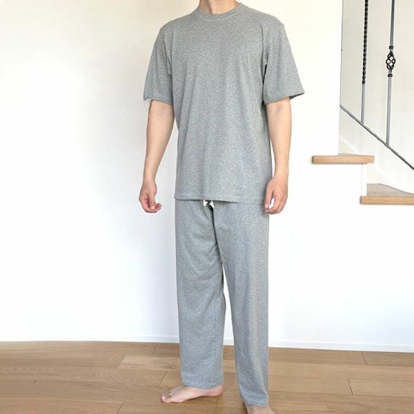 オーガニックコットン メンズ リラクシングウェア ロングパンツ