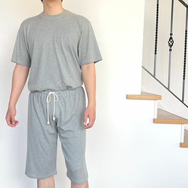 オーガニックコットン メンズ リラクシングウェア ハーフパンツ