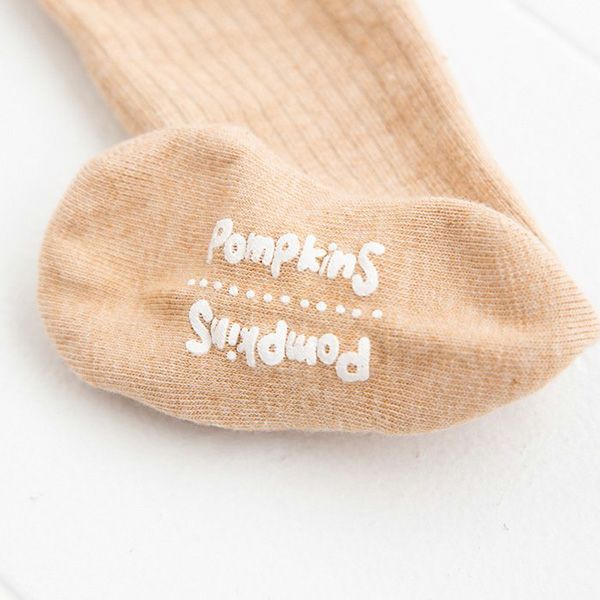 オーガニックコットン ベビー リブタイツ（滑り止め付）