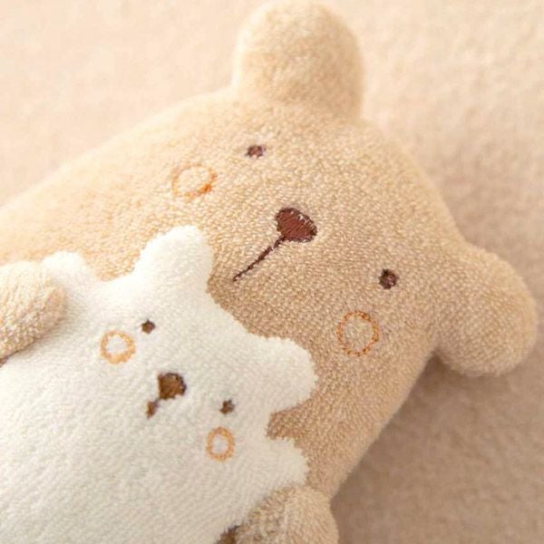 オーガニックコットン【ママだっこ】親子にぎにぎ くま