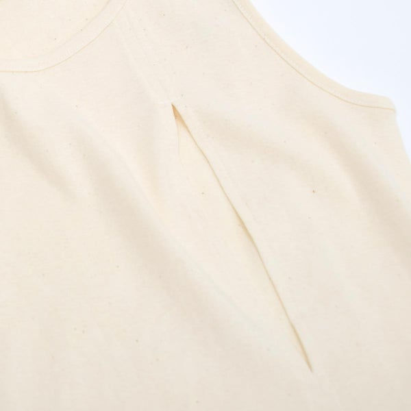 オーガニックコットン 授乳用インナー 穴あきキャミ