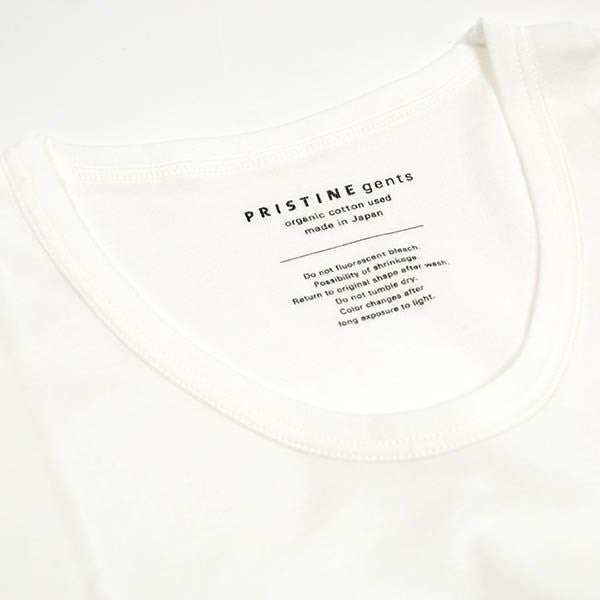 オーガニックコットン 薄手フライス半袖UネックTシャツ