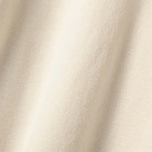 オーガニックコットン 薄手フライス半袖UネックTシャツ