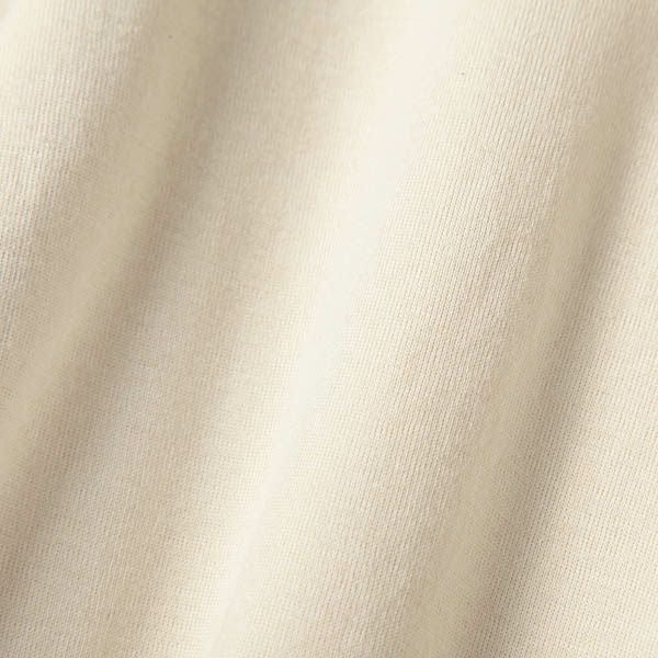 オーガニックコットン 薄手フライス半袖UネックTシャツ