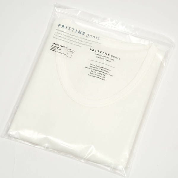 オーガニックコットン 薄手フライス半袖UネックTシャツ