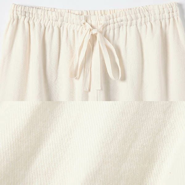 オーガニックコットン 綾Wガーゼ前開きメンズパジャマ