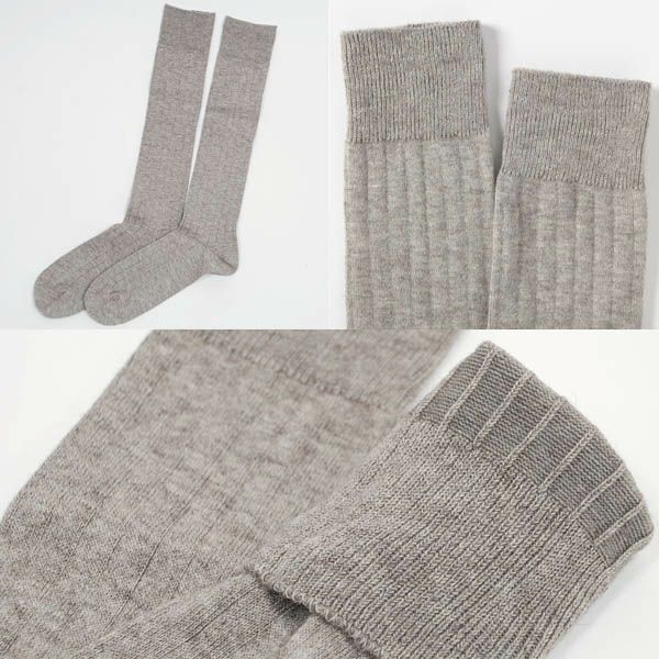 オーガニックコットン＆ヤク ハイソックス