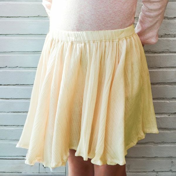 オーガニックコットン キッズ クレープ スカート