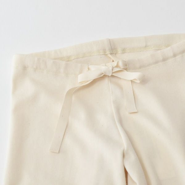 オーガニックコットン 裾リブスキニーパンツ