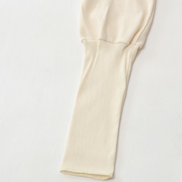 オーガニックコットン 裾リブスキニーパンツ