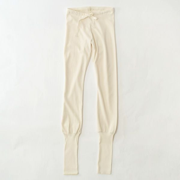 オーガニックコットン 裾リブスキニーパンツ