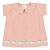 【SALE／50%OFF】オーガニックコットン キッズピーターパンカラーブラウス（半袖）