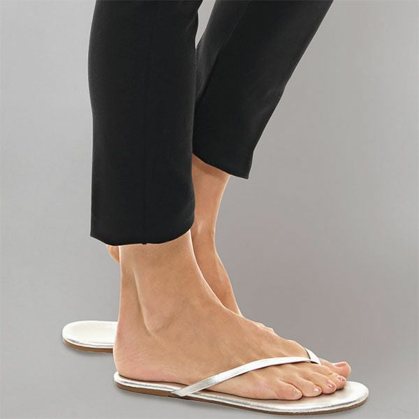 オーガニックコットン アンクルスキニーパンツ