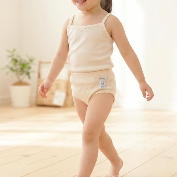 オーガニックコットン 女児エリゼショーツ 3枚セット