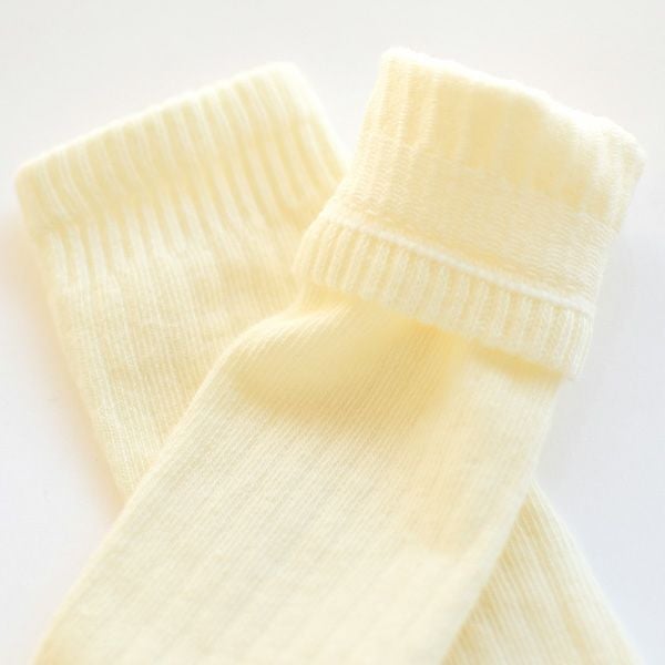 オーガニックコットン ベビー リブハイソックス