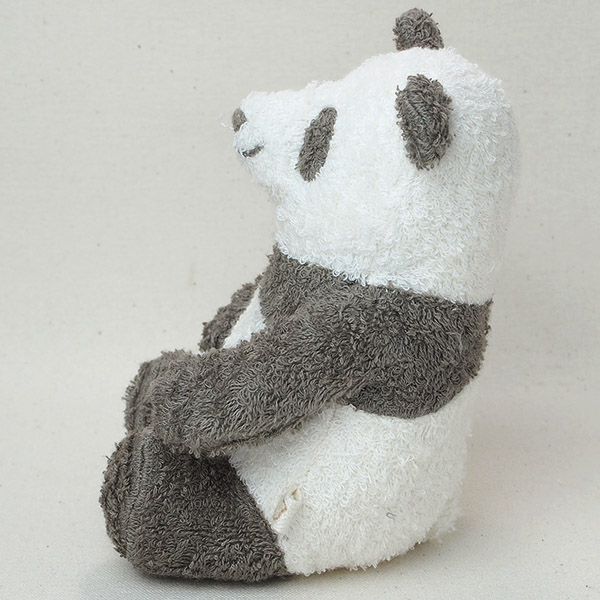 オーガニックコットン 草木染めパンダのぬいぐるみ M