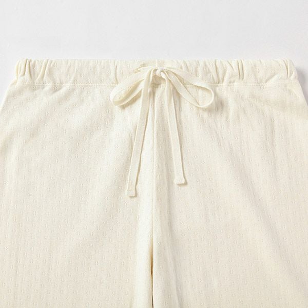 オーガニックコットン エアニット前開きパジャマ ナチュラル M