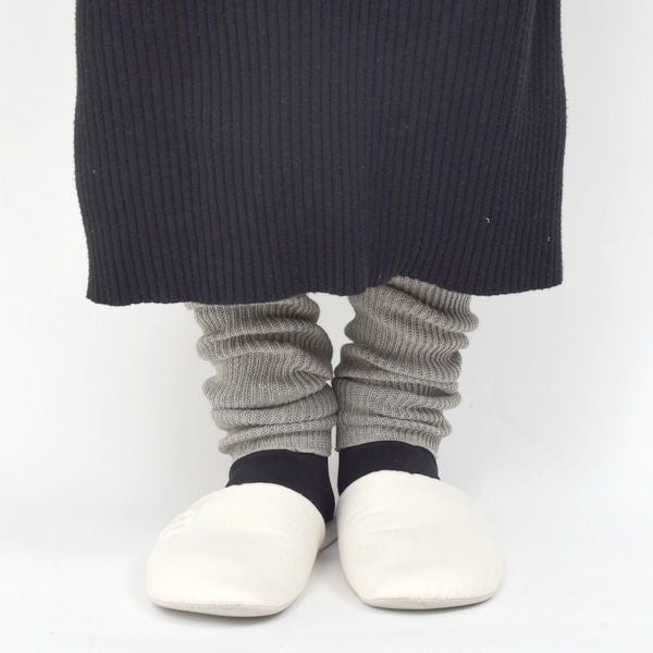 オーガニックコットン ヤク＆スーピマリブウォーマー モクグレー 32cm