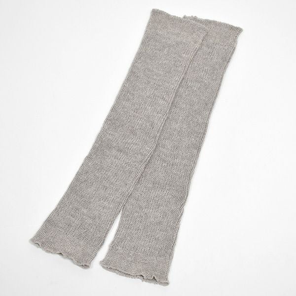 オーガニックコットン ヤク＆スーピマリブウォーマー モクグレー 32cm