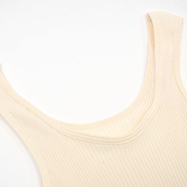 オーガニックコットン ナナリブタンクトップ