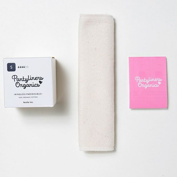 オーガニックコットン 羽なしパッド（ダブル） 昼用 S