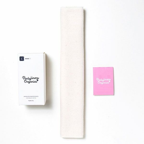 オーガニックコットン 羽なしパッド（ダブル） 夜用 L