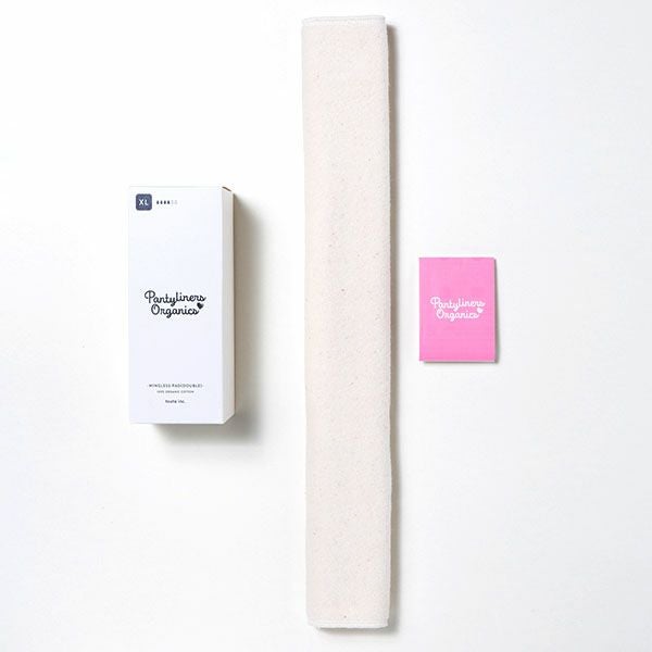 オーガニックコットン 羽なしパッド（ダブル） 夜用 XL