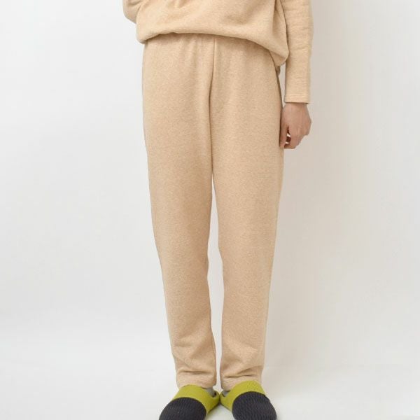 オーガニックコットン 裏起毛あったかストレートパンツ