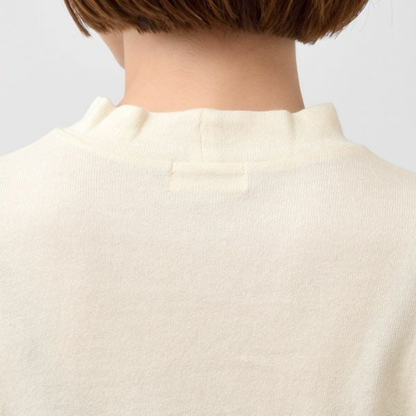 オーガニックコットン ガーゼ天竺ニットハイネック