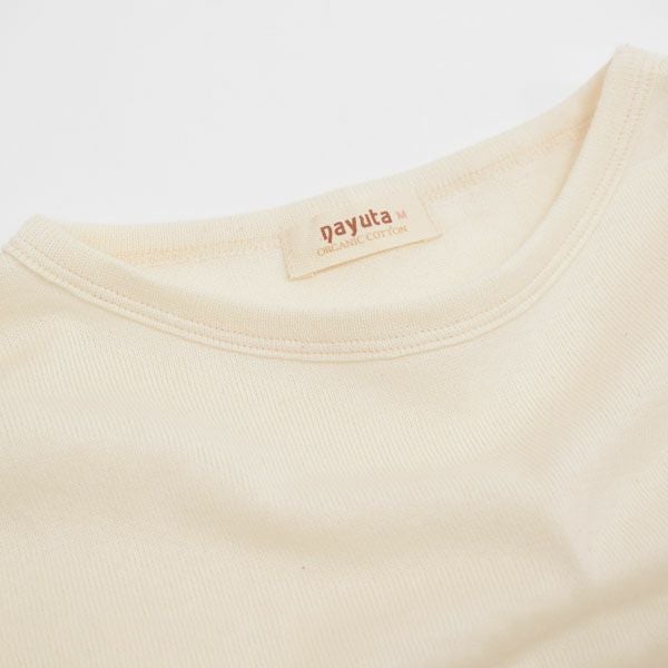 オーガニックコットン ガーゼ天竺ニットクルーネック