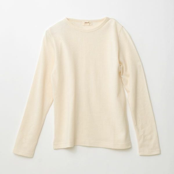 オーガニックコットン ガーゼ天竺ニットクルーネック