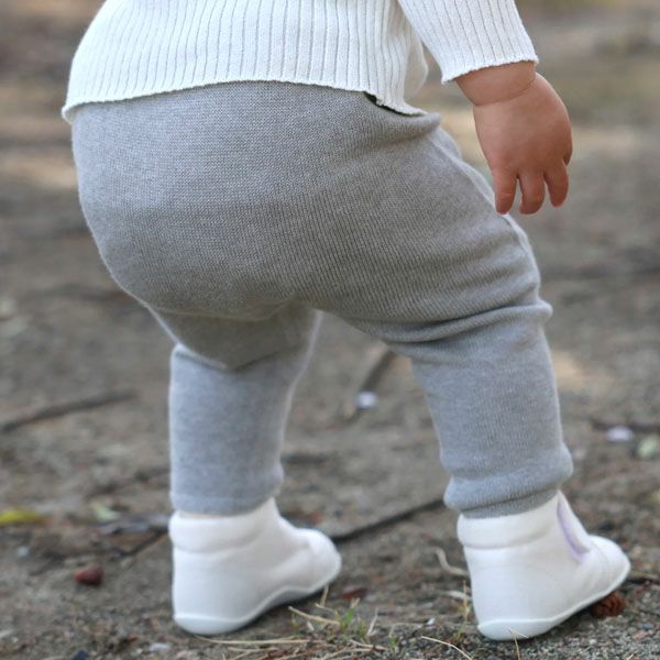 オーガニックコットン ベビー縫い目のないパンツ