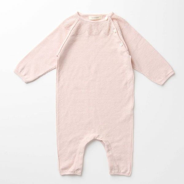 オーガニックコットン ベビーラグランカバーオール