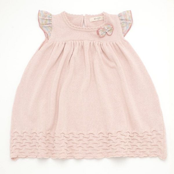 オーガニックコットン ベビー青海波ワンピース