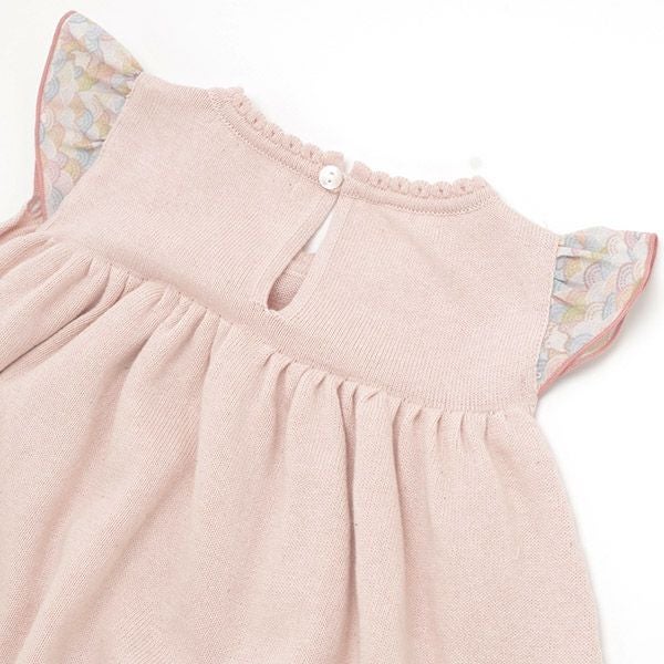 オーガニックコットン ベビー青海波ワンピース