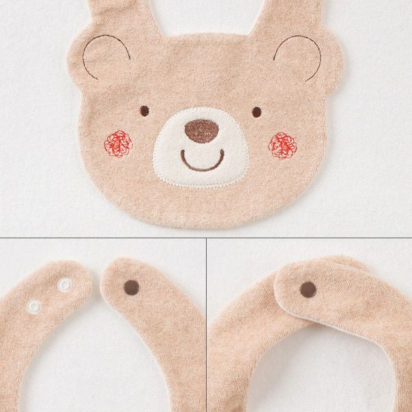 オーガニックコットン ベビー【くまのコットン】スタイ