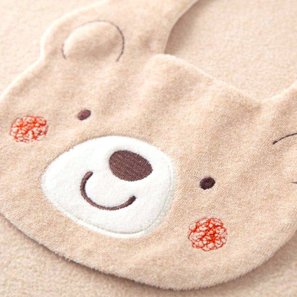 オーガニックコットン ベビー【くまのコットン】スタイ