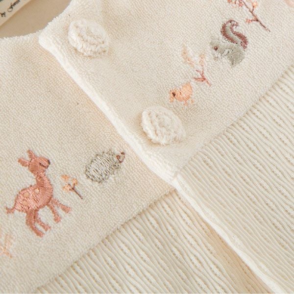 オーガニックコットン ベビー 小さな森の動物ベスト