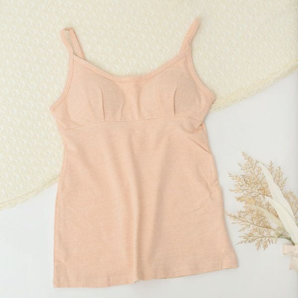 オーガニックコットン ベア天ブラキャミ