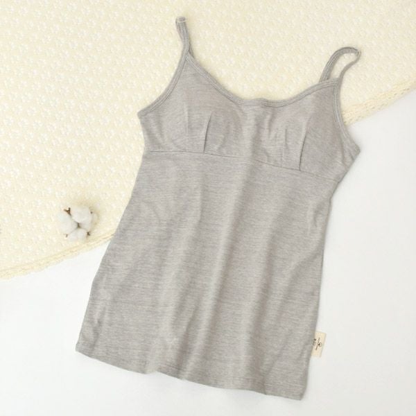 オーガニックコットン ベア天ブラキャミ