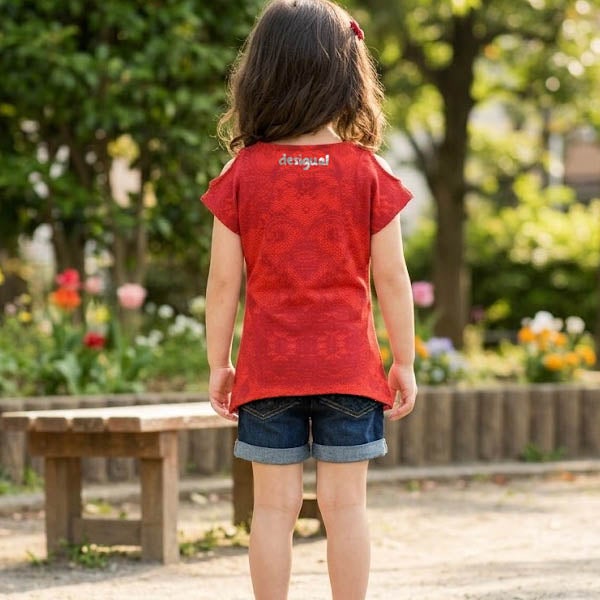【SALE／40%OFF】オーガニックコットン ガールズフレンチスリーブシャツHamilton