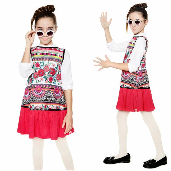 【SALE／40%OFF】オーガニックコットン ガールズノースリーブワンピースMonrovia