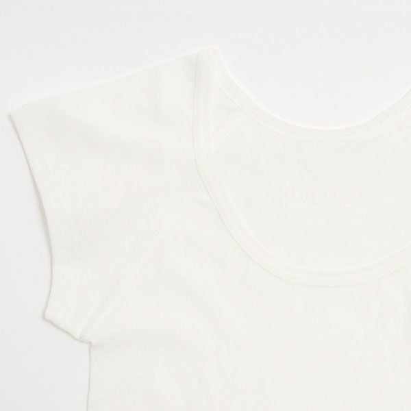 オーガニックコットン フロストフレンチスリーブ ホワイト M
