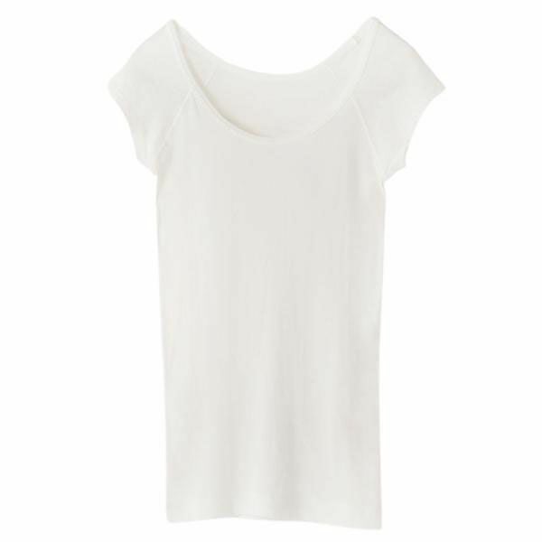 オーガニックコットン フロストフレンチスリーブ ホワイト M