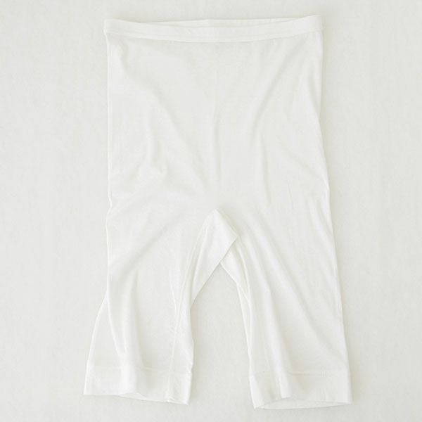 オーガニックコットン フロスト5分丈ボトム ホワイト M