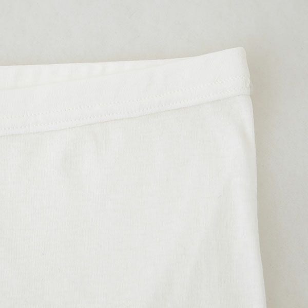 オーガニックコットン フロスト5分丈ボトム ホワイト M