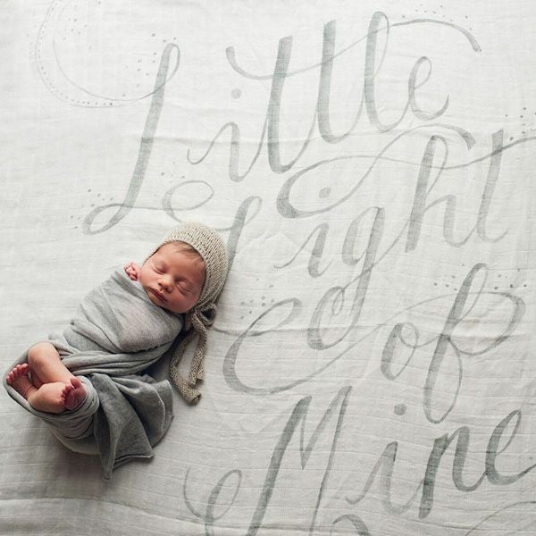 オーガニックコットン モスリンスワドルScarf Little Light